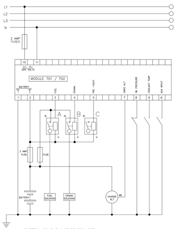 Deep Sea 控制器 手动/自动启动控制模块 DSE702 (发电机组用)